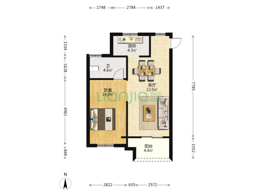 中建葛店之星 4室2厅3卫 114平方