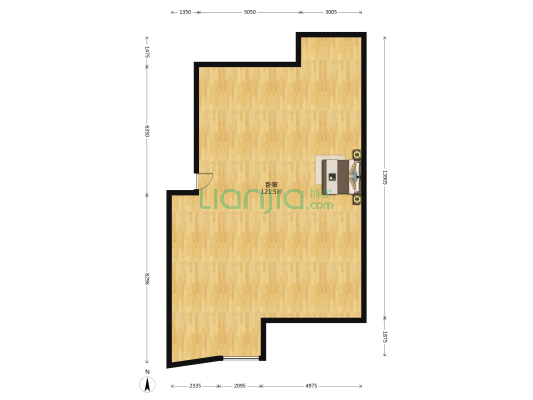 银福小区 1室0厅0卫 273平方