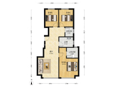 华远三居南北通透三居室谁是可签约房主靠谱卖-涿州华远海蓝城二期户型图