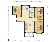华融现代城 3室1厅 南 北-涿州华融现代城户型图