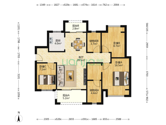 力高·君熙府 3室1厅0卫 108平方