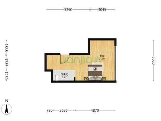 云玺·悦玺 1室0厅1卫 47平方