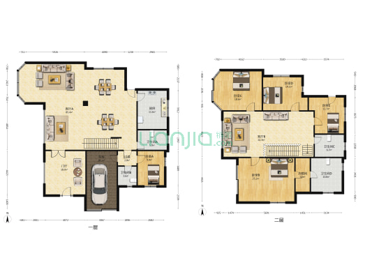 加州花园 5室2厅4卫 362平方