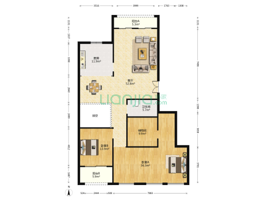 西溪望庄 2室1厅1卫 180平方