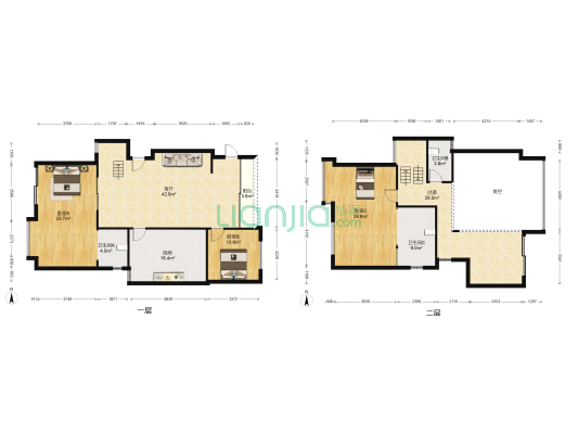 万科四季花城涛竹轩 3室1厅3卫 201平方