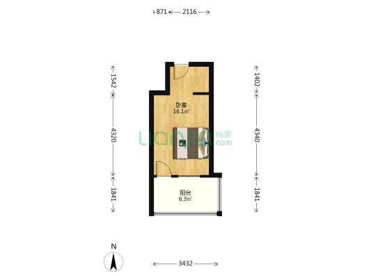 先进公寓 1室0厅0卫 78平方