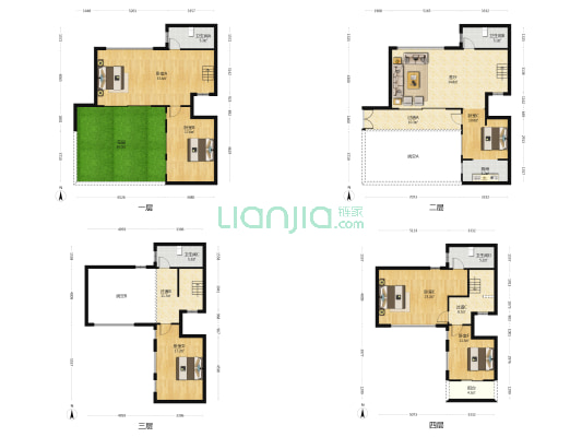 长沙院子 6室1厅4卫 252平方
