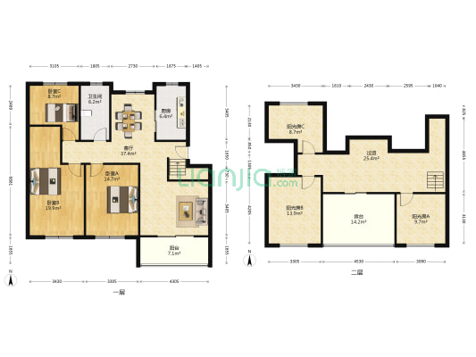 南石湖花园 3室1厅1卫 192平方