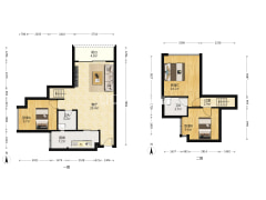 房子装修保持好，使用面积大，正规三房两卫-重庆莫比时代户型图
