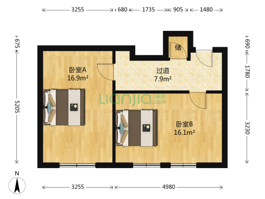 安阳南头道街 2室0厅0卫 50平方