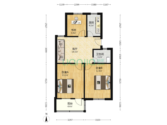 段塘俞家101弄 3室1厅1卫 70平方