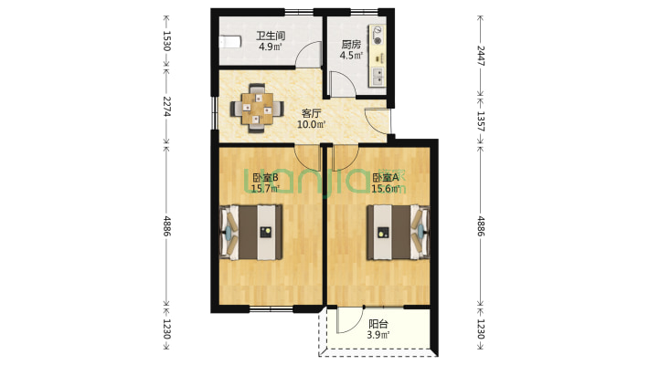 海高二村二手房实景图