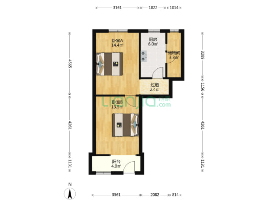 安徽经贸委宿舍冶金小区 2室0厅0卫 49平方