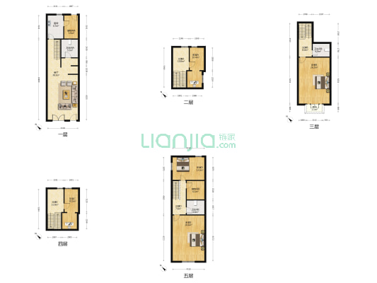 天平路95号 5室1厅3卫 184平方