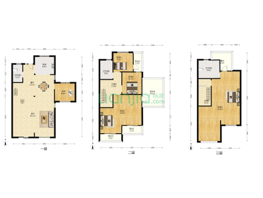 鸿鼎华庭A区 5室2厅3卫 272平方