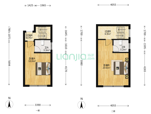 苏州吴江长三角农副市场批发市场 2室0厅2卫 76平方