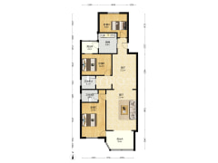 出售 行宫小区 南北通透三居 停车方便 一层安静-涿州行宫小区户型图