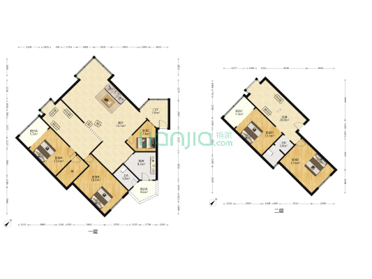 红宇大道15号 5室1厅2卫 233平方