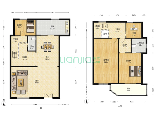 南园新村 3室2厅2卫 180平方