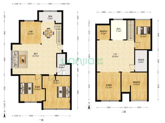大东夼东街 3室1厅2卫 116平方