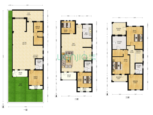 彼岸香醍 4室1厅4卫 205平方