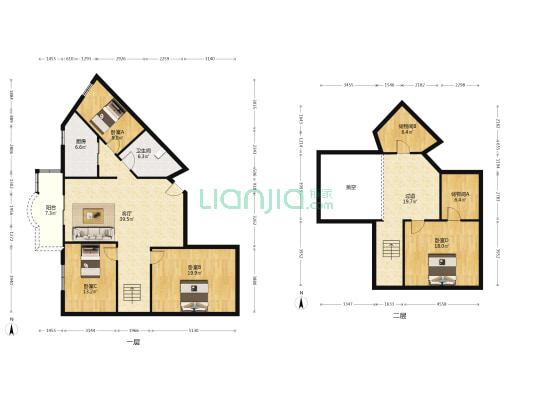 锦绣苑 4室1厅1卫 125平方