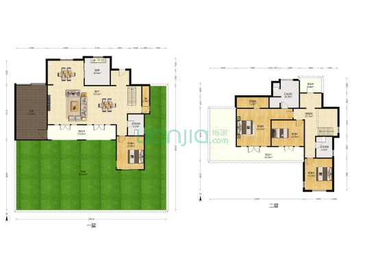 绿城青山湖红枫园 4室1厅3卫 240平方