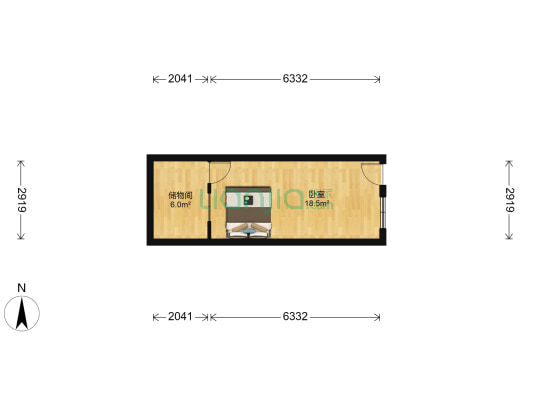 鹿城区大简巷85-1号 1室0厅0卫 33平方