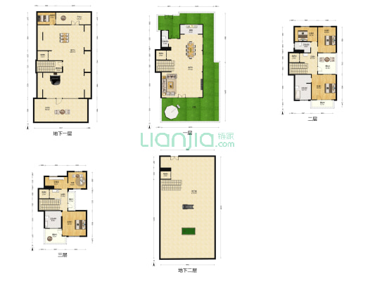 兴创荣墅 5室2厅4卫 536平方