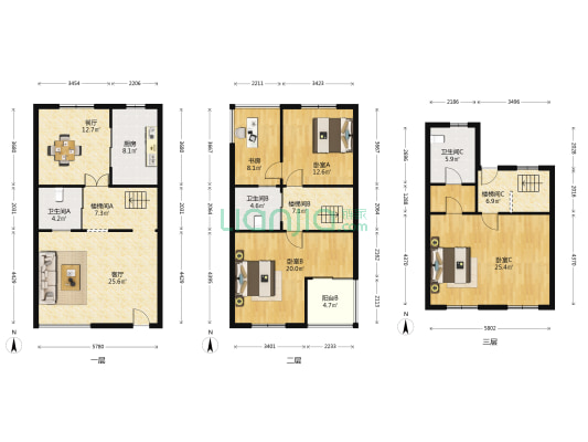 秀水华庭(交通路) 4室2厅3卫 210平方