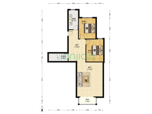 配套齐全，交通便利，出门永济公园 德信公园-户型图