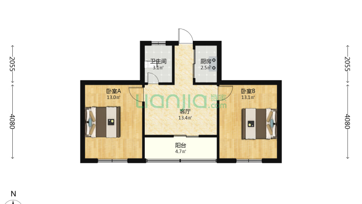 粮店小区二手房实景图