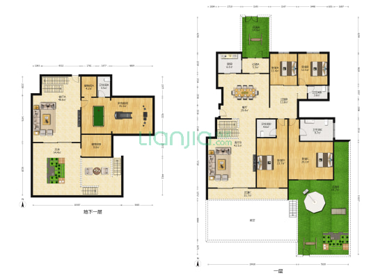 自然界城墅 5室3厅4卫 314平方