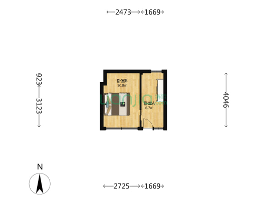 内务部街 2室0厅0卫 31平方