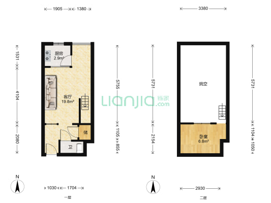 紫荆蜜城 1室1厅1卫 37平方