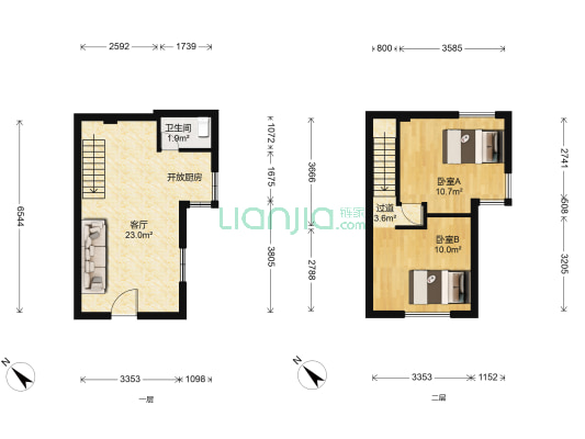 第一园 2室1厅1卫 29平方