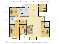 此房满五唯一，三跃四层叠拼，毛坯房，有车位-涿州幸福嘉园户型图
