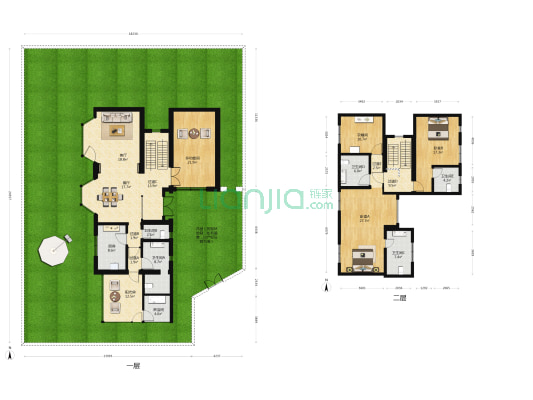 嘉林花园 3室2厅6卫 226平方