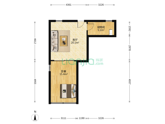 名莲别墅 1室1厅0卫 250平方
