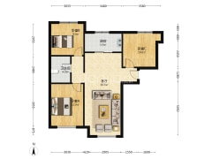 满二，南北通透，中高楼层，经抓捕、精装 明卫-涿州鸿坤理想湾北区户型图