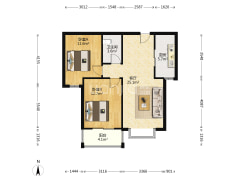 开发区 名流美域 高楼层 采光无遮挡-涿州名流美域户型图