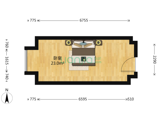 星光耀商务中心 1室0厅0卫 39平方