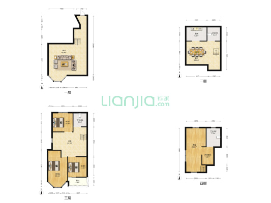 蓝洲湾 4室2厅3卫 254平方