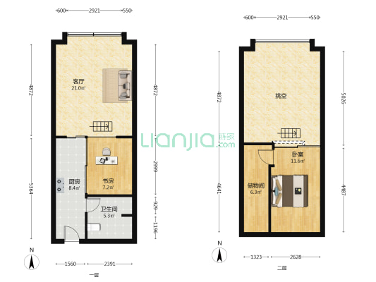 南虹公馆 2室1厅1卫 60平方
