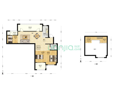 正荣悦珑湾 4室1厅1卫 121平方