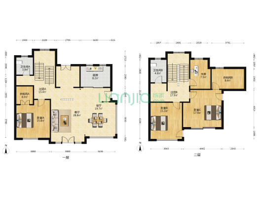 上实海上荟(别墅) 4室2厅2卫 198平方