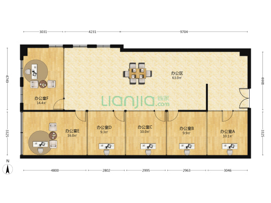 盛创企业家园 6室1厅0卫 398平方