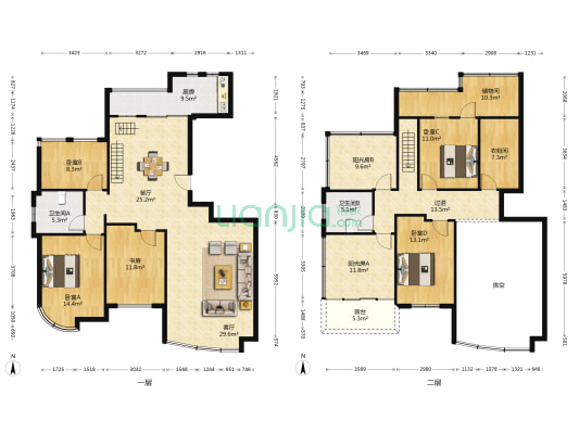 锦绣名苑 5室2厅2卫 216平方