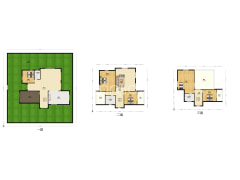 独栋别墅，小区中间位置好，带院子，地上3层-阜阳名仕豪园户型图