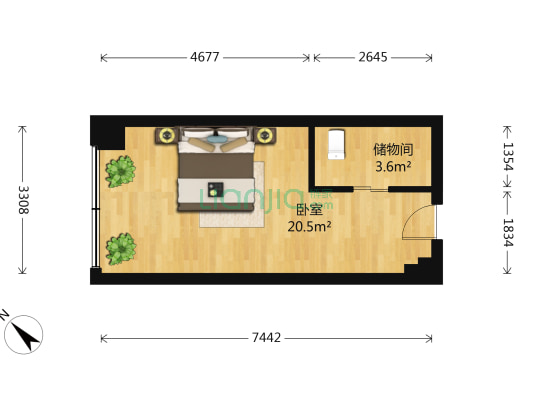 国安尚郡 1室0厅0卫 32平方